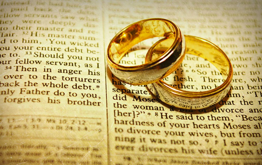 What are the common religious themes in divorce, remarriage, and salvation