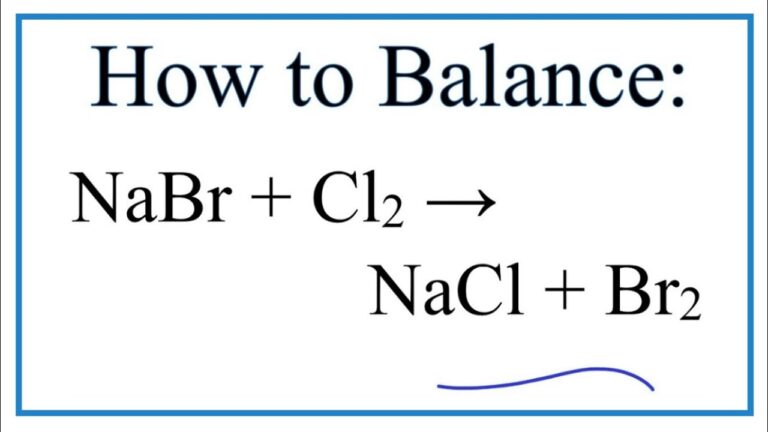 Why Does Chlorine Displace Bromine from Sodium Bromide