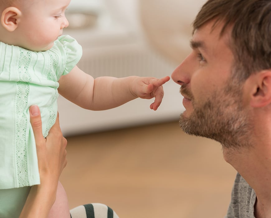 How to Respond to Babies Touching Your Face